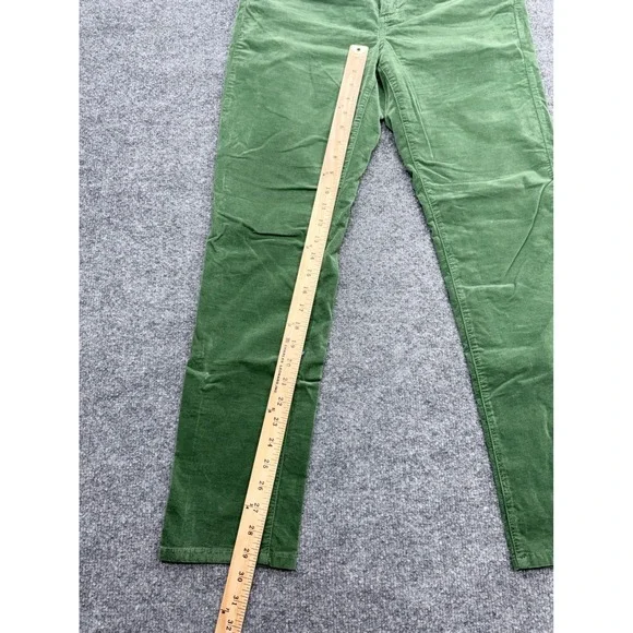 J.McLaughlin Womens Green Corduroy Slim Straight Leg Pants Size 10 - Picture 3 of 8